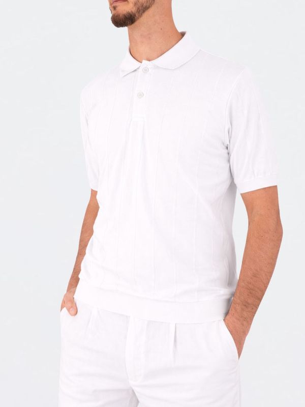 2. Polo en maille pour homme Paul&Shark à rayures verticales Blanc PAUL & SHARK 26411632