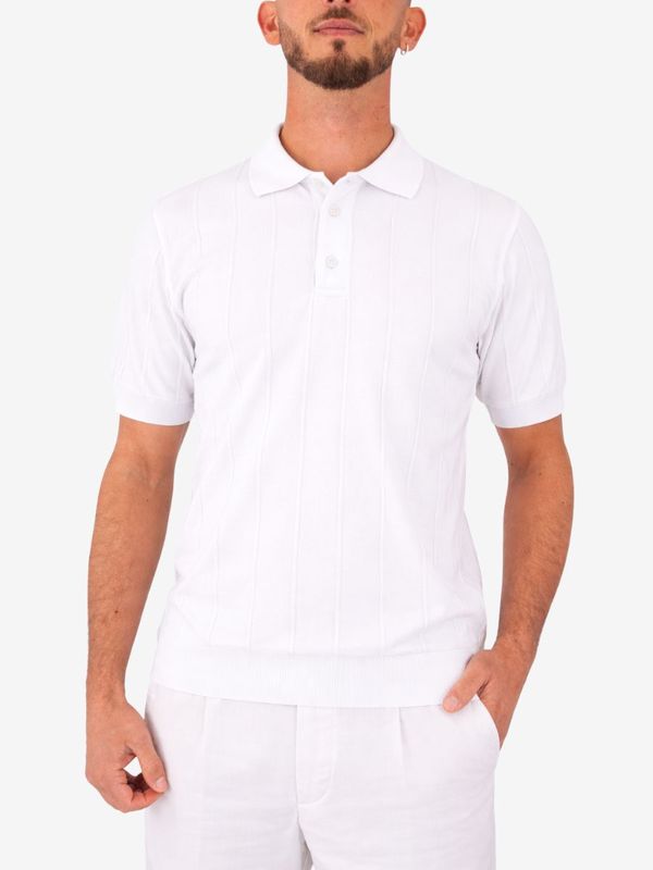 1. Polo en maille pour homme Paul&Shark à rayures verticales Blanc PAUL & SHARK 26411632