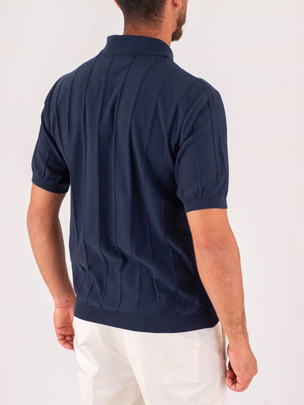 3. Polo en maille pour homme Paul&Shark à rayures verticales Bleu PAUL & SHARK 26411632
