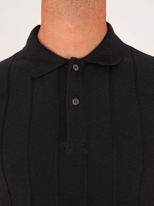 4. Polo en maille pour homme Paul&Shark à rayures verticales Noir PAUL & SHARK 26411632