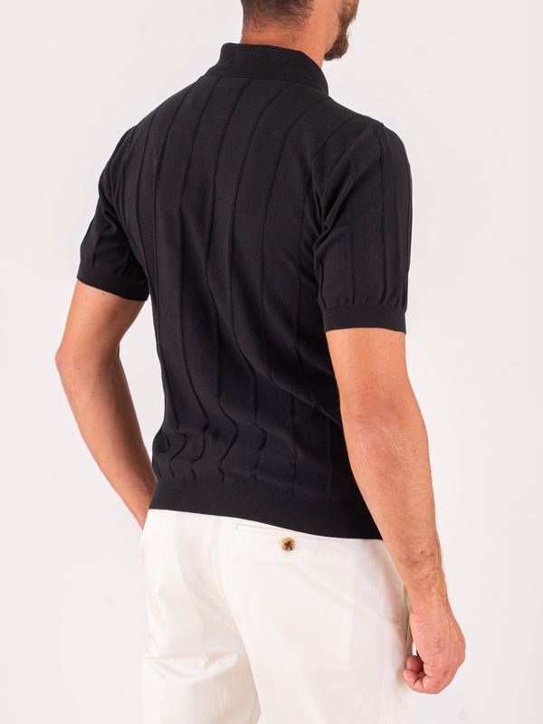 3. Polo en maille pour homme Paul&Shark à rayures verticales Noir PAUL & SHARK 26411632
