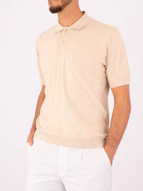 2. Polo en maille pour homme Paul&Shark à rayures verticales Beige PAUL & SHARK 26411632