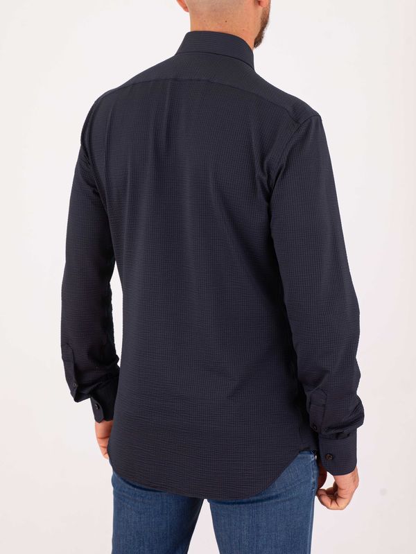 3. Xacus men's shirt in technical fabric, minimal elegance and advanced functionality, Tailor-Slim Fit Blue Xacus 21616.act520ml