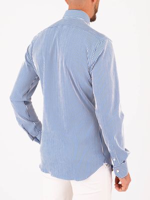 3. Xacus men's shirt in technical fabric, minimal elegance and advanced functionality, Tailor-Slim Fit Blue