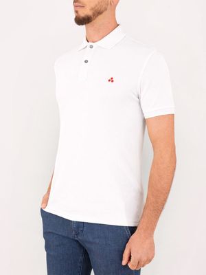 2. Peuterey men's polo shirt in technical fabric, breathable and lightweight material White