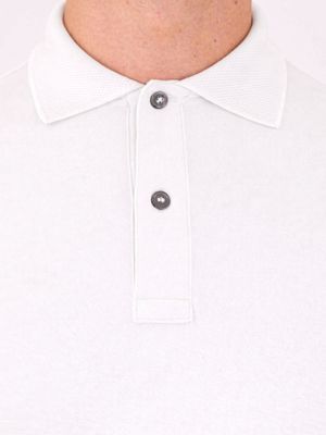 4. Peuterey men's polo shirt in technical fabric, breathable and lightweight material White