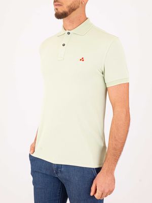 2. Peuterey men's polo shirt in technical fabric, breathable and lightweight material Green Water
