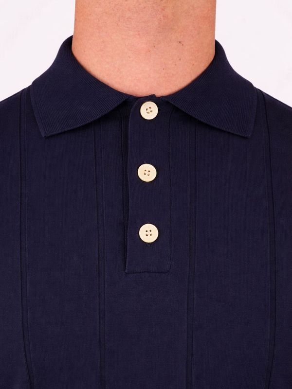 4. Manuel Ritz men's polo shirt in pure cotton with tailored ribbing Blue MANUEL RITZ 4032m508263312