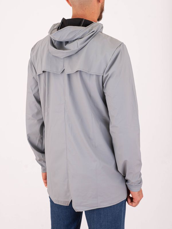 3. Veste imperméable unisexe en tissu PU Gris clair RAINS 12010