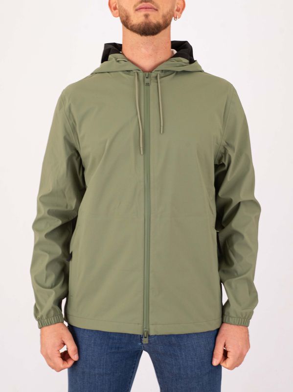 1. Giubbino uomo Rains Suva Hardshell Jacket waterproof Verde RAINS 12410
