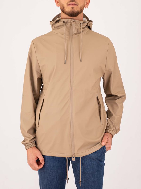 1. Veste imperméable à capuche Rains Storm Breaker Beige RAINS 18370