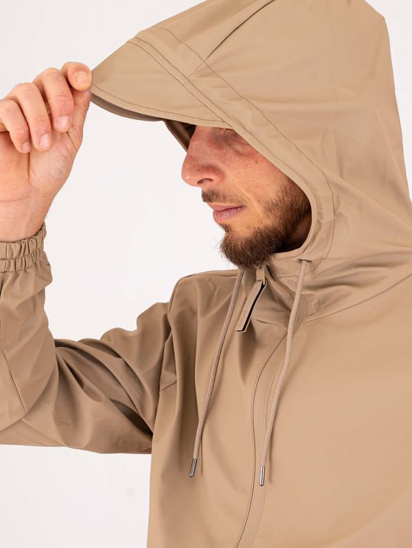 4. Veste imperméable à capuche Rains Storm Breaker Beige RAINS 18370