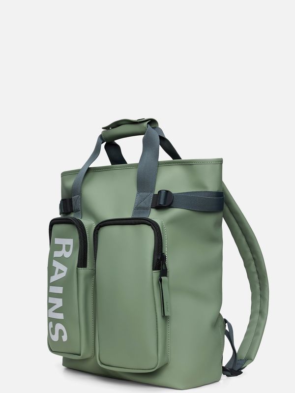 2. Texel Tote Backpack Rains Waterproof Borsa Zaino da Viaggio con Laptop 15" Verde RAINS 14240