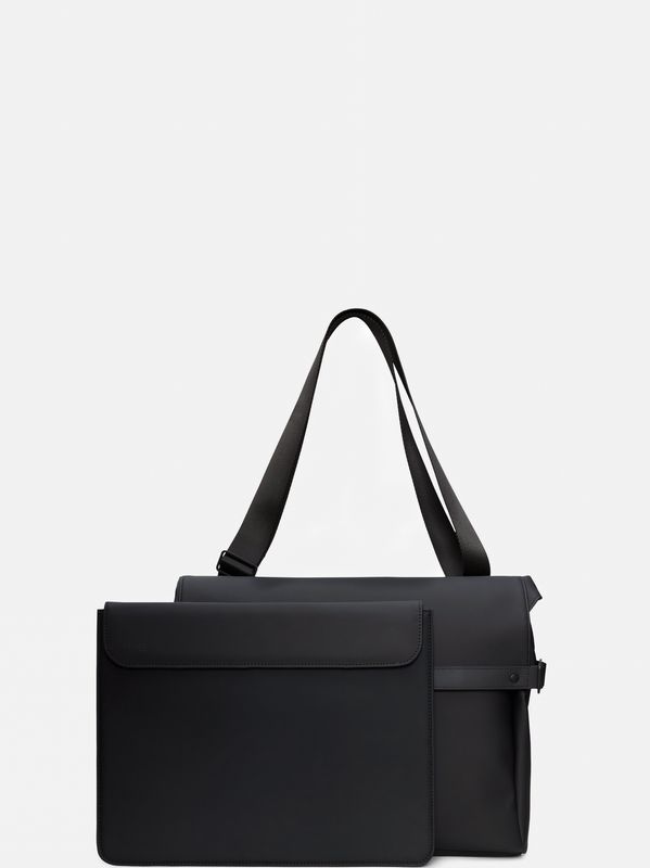 2. Sac messager Rains PU OTG, sac business avec poche pour ordinateur portable 14 pouces Noir RAINS 16400