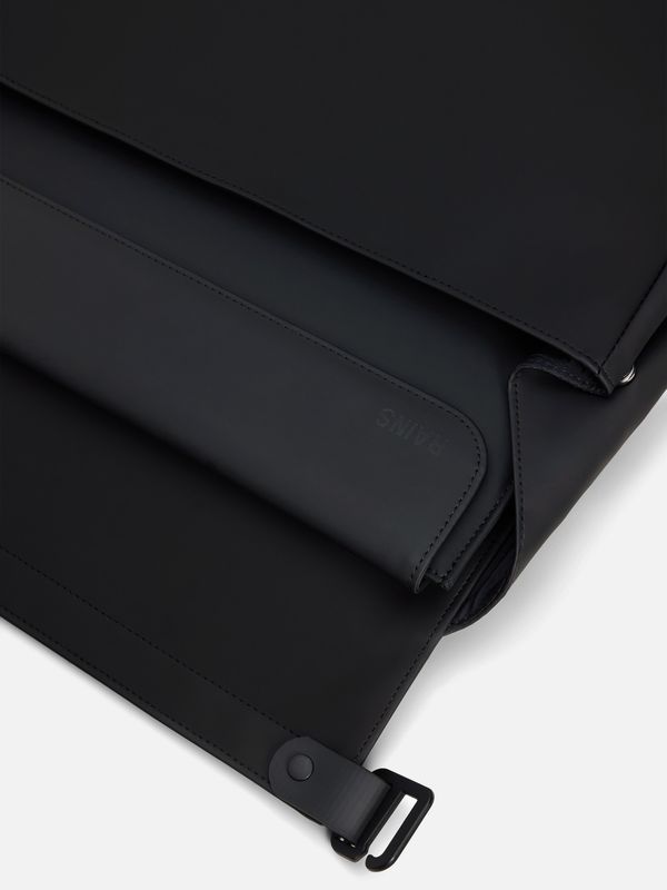3. Sac messager Rains PU OTG, sac business avec poche pour ordinateur portable 14 pouces Noir RAINS 16400