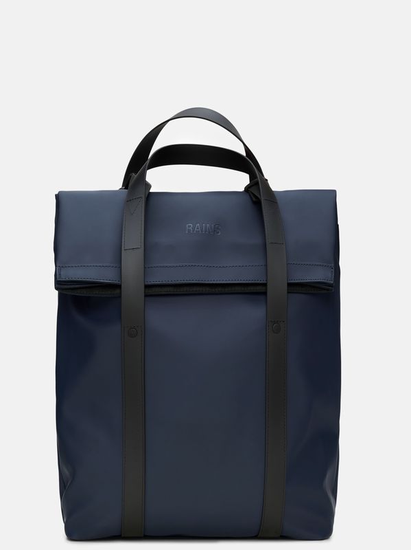 2-Way Tote Backpack Rains Waterproof Backpack Bag with 16" Laptop Pocket Blue RAINS