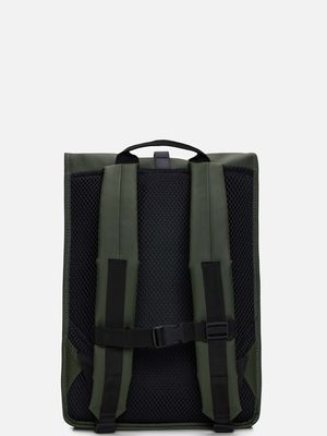 3. Sac à dos unisexe imperméable à fermeture enroulable Rains Vert