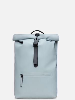 1. Rolltop Rucksack Rains unisex Waterproof Urban Backpack with Rolltop Closure Light Grey