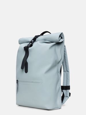 2. Rolltop Rucksack Rains unisex Waterproof Urban Backpack with Rolltop Closure Light Grey