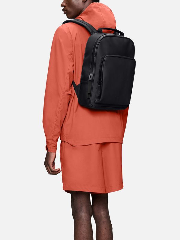 3. Book Daypack unisex Rains Zaino Minimal con Tasca Laptop 15" Nero RAINS 13260