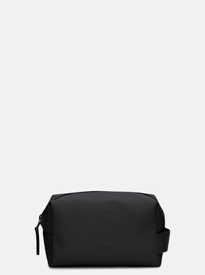 1. Trousse de toilette compacte de voyage Rains, petite trousse de beauté unisexe Noir