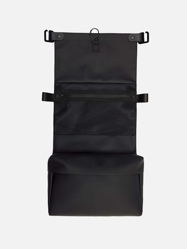 3. OTG Wash Bag Unisex Rains Organized Travel Beauty Case with Hook Black RAINS 16480