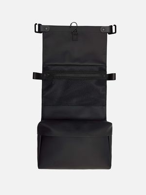 3. OTG Wash Bag Unisex Rains Organized Travel Beauty Case with Hook Black