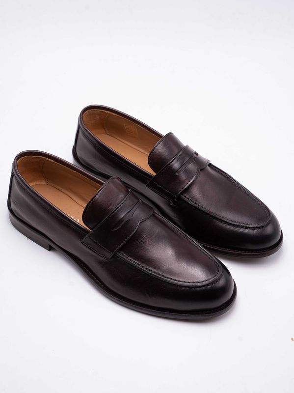 Mocassins pour homme Marechiaro 1962 en cuir lisse Brun MARECHIARO 1962