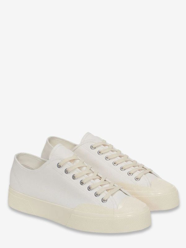 Baskets pour hommes Artifact Works Superga en toile inspirée des vêtements de travail des années 70 Blanc SUPERGA