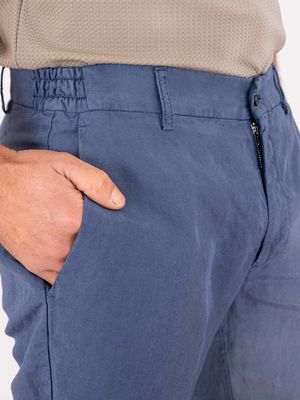 4. Bermuda Berwich pour homme en lin mélangé élégant et léger. Avion