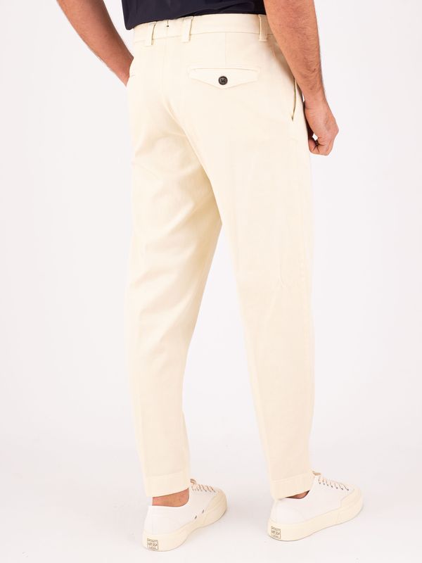 3. Pantalon en coton pour homme Berwich, chino élégant et ajusté Crème Berwich pu19chiaiaff-gdts0487x