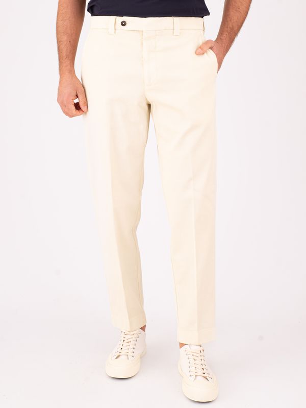 1. Pantalon en coton pour homme Berwich, chino élégant et ajusté Crème Berwich pu19chiaiaff-gdts0487x