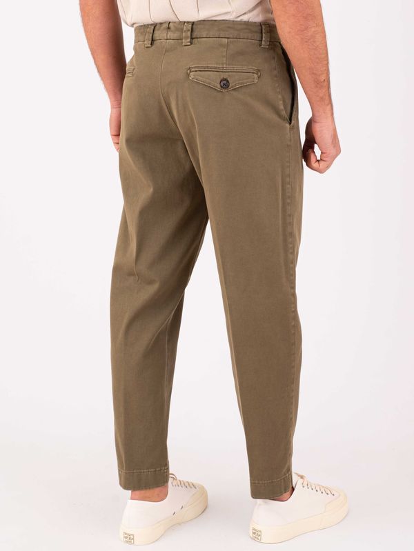 3. Pantalon en coton pour homme Berwich, chino élégant et ajusté Mélange Vert Berwich pu19chiaiaff-gdts0487x
