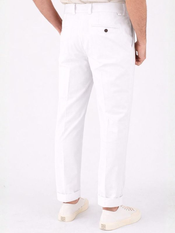 3. Paolo Pecora Milano men's trousers in lightweight and breathable linen blend White Paolo Pecora Milano b1263632