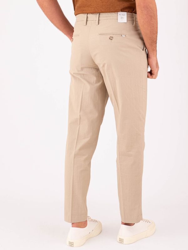 3. Pantalon chino Re-Hash pour homme, coupe slim, élégant, en tissu structuré léger Beige Re-Hash p6160c089