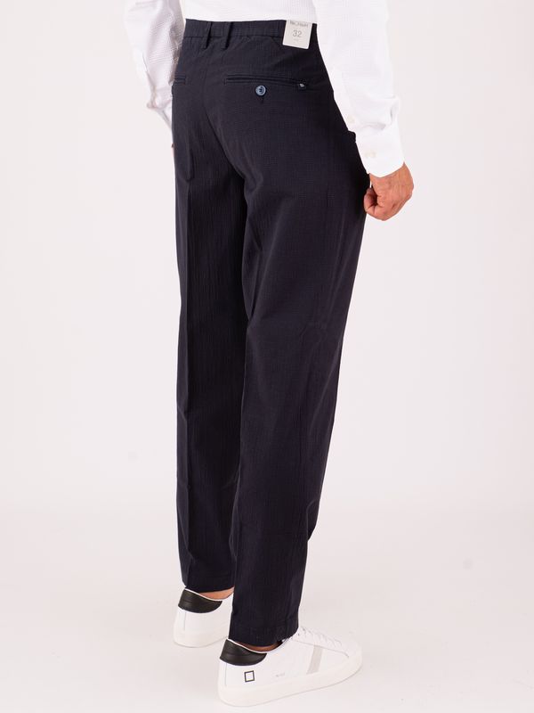 3. Re-Hash Chino men's trousers, slim fit, elegant, in lightweight structured fabric Blue Re-Hash p6160c089