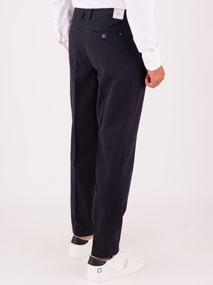 3. Re-Hash Chino men's trousers, slim fit, elegant, in lightweight structured fabric Blue