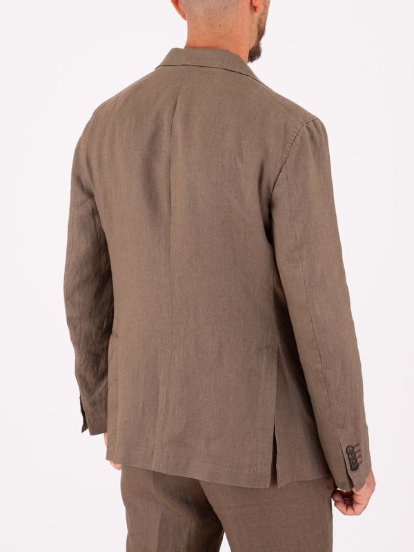 3. Manuel Ritz Men's Jacket in Pure Linen with a light and breathable texture Turtledove MANUEL RITZ 4032g2728l263144