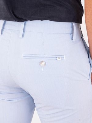 4. Pantalon en coton mélangé pour homme Re-Hash Céleste