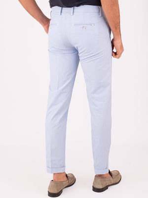 3. Pantalon en coton mélangé pour homme Re-Hash Céleste