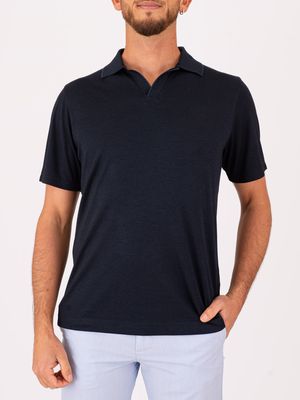 1. Polo Uomo Paul&Shark in Lyocell e Cotone Blu