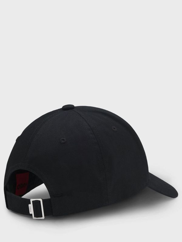 3. Cappello Uomo HUGO in Twill di Cotone con Logo in Metallo Nero Hugo 50539554