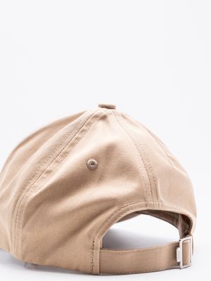 3. Cappello Uomo HUGO in Twill di Cotone con Logo in Metallo Beige