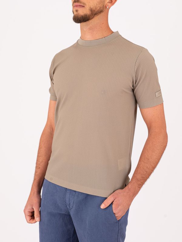 2. T-Shirt Uomo Heskimo in Nylon Tecnico con Texture Microforata Grigio HèSKIMO he1410012