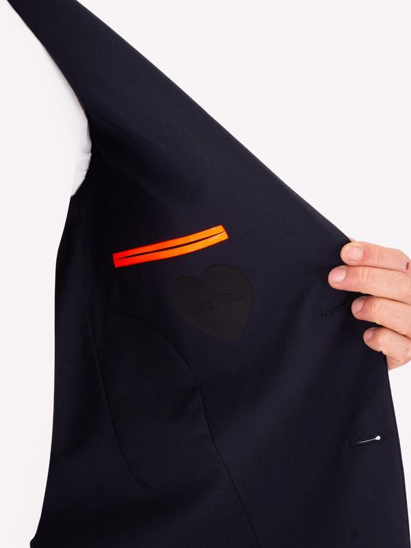 4. Blazer d'été en laine technique : infroissable et facile d'entretien Bleu Noir RRD 26056summerwooltechblazer