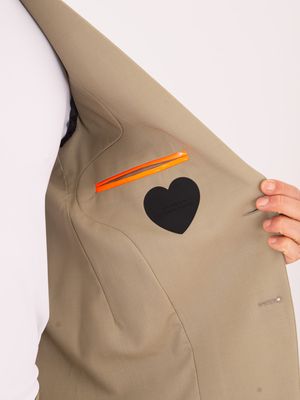 4. Blazer d'été en laine technique : infroissable et facile d'entretien Beige