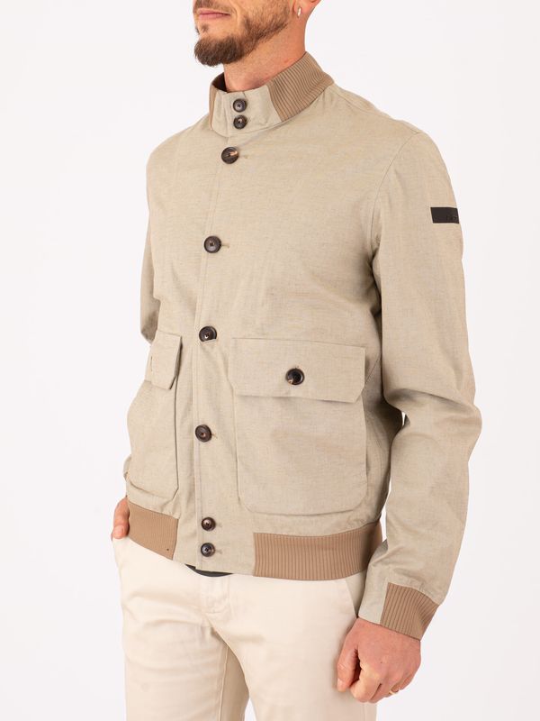 2. Lintech Val Jkt RRD Leisure Men's Jacket in Wrinkle-Resistant Technical Linen Beige RRD 26026lintechvaljkt