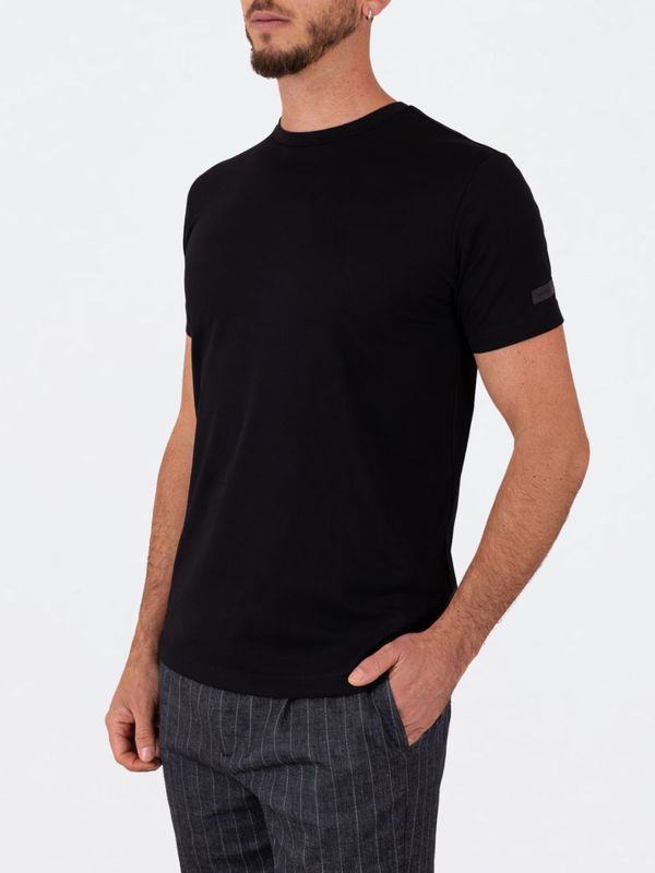 2. RRD men's Rib Shirty in technical fabric with thin vertical lines Black RRD 26220ribshirty