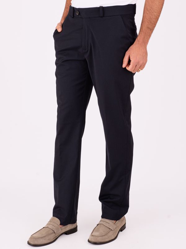 2. RRD Men's Summer Wool Chino Trousers in cool technical wool Blue Black RRD 26331summerwooltechstraightpant