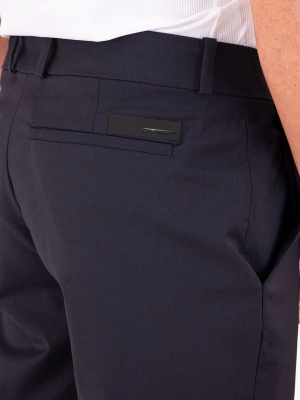 4. RRD Men's Summer Wool Chino Trousers in cool technical wool Blue Black RRD 26331summerwooltechstraightpant